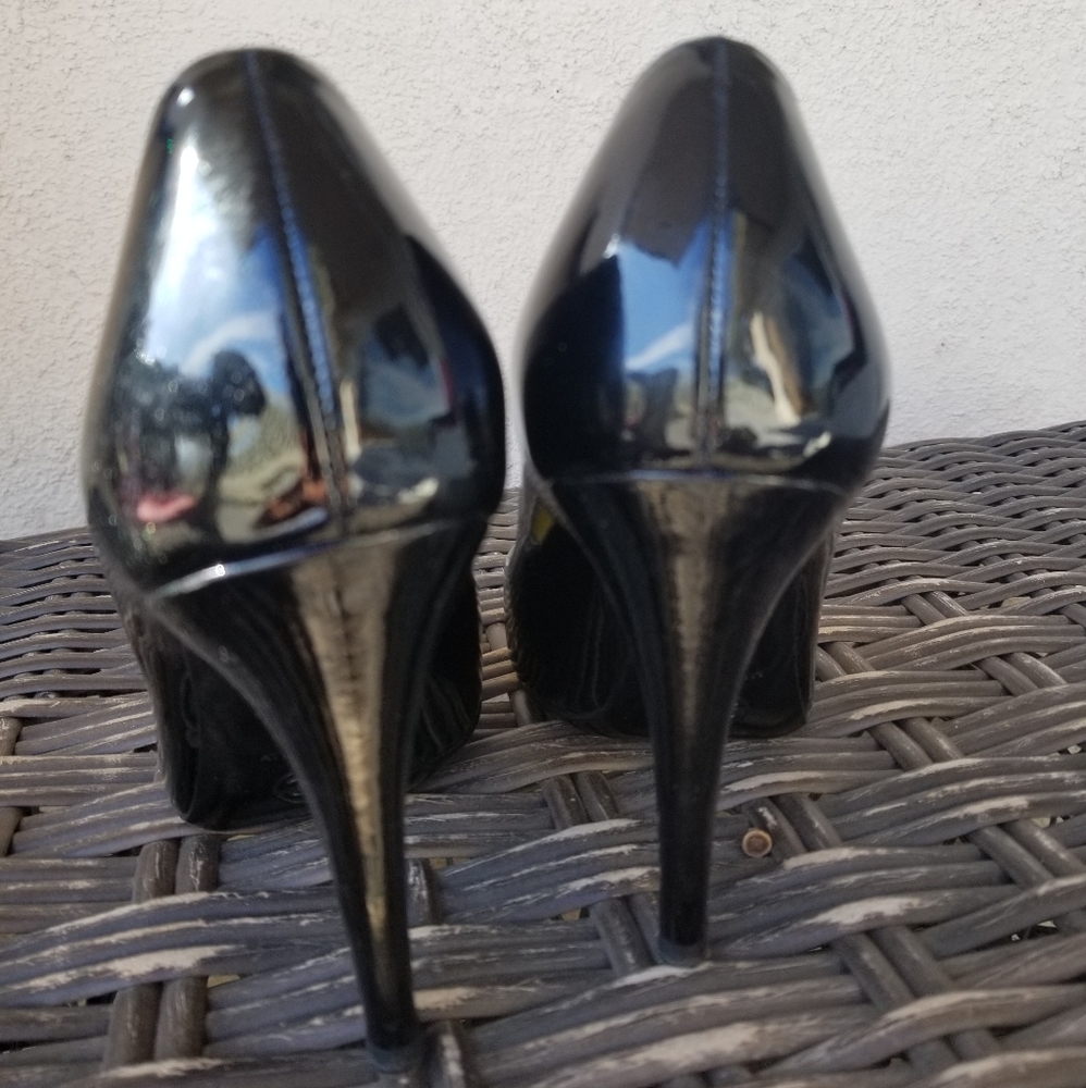 Vintage Chanel patent weaved heels sz 7 - Picture 11 of 11